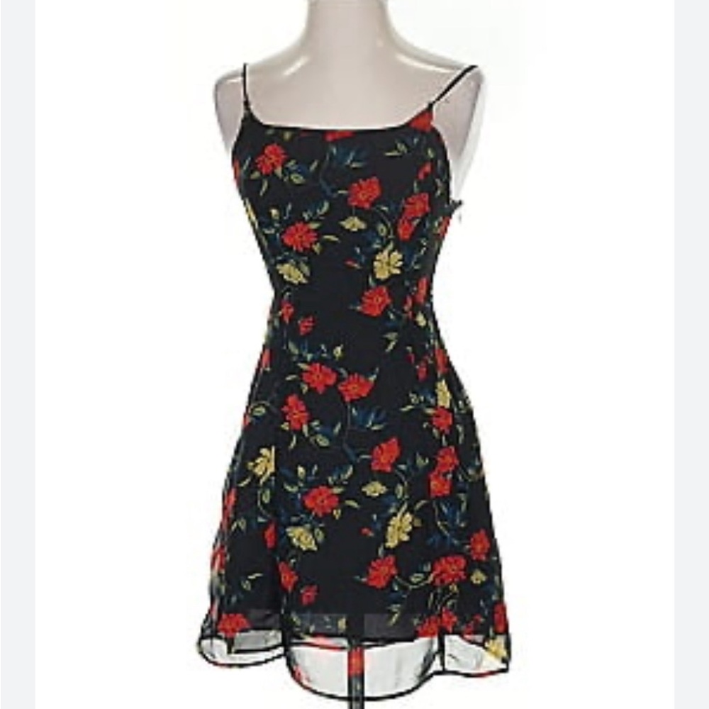 Urban Outfitters Black Floral Dress size XS